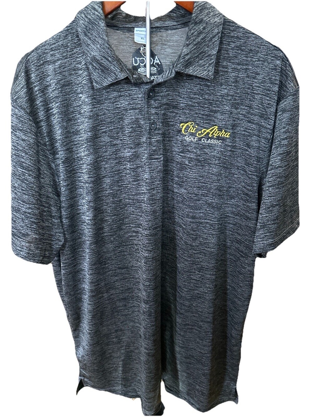 Sport-Tek Polo Shirt Mens XL Gray Performance Golf Chi Alpha Golf Classic